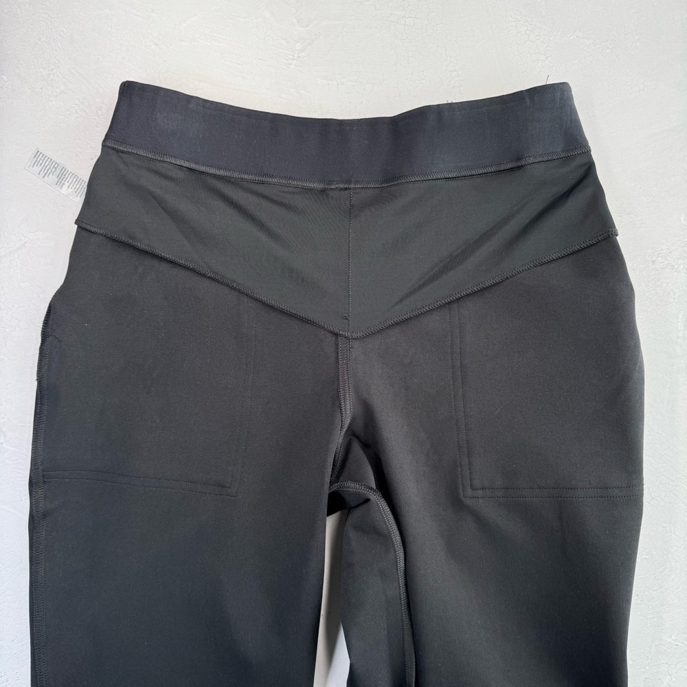 Spanx Leather Like Joggers Black S Tummy Control Pull On Pants - Picture 7 of 16